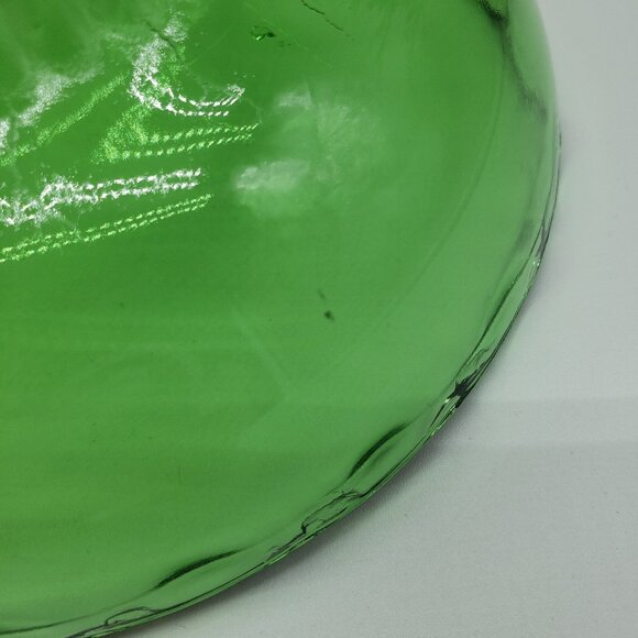 E.O. Brody M2000 Vintage Green Scalloped Pedestal Bowl or Candy Dish - Picture 7 of 11